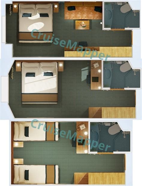 Carnival Magic cabin diagram: Accessible cabins for passengers with disabilities
